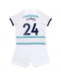 Chelsea Reece James #24 Auswärts Trikotsatz für Kinder 2022-23 Kurzarm (+ Kurze Hosen)